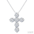 6 Stone Cross Diamond Fashion Pendant