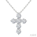 6 Stone Cross Diamond Fashion Pendant