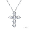 6 Stone Cross Diamond Fashion Pendant