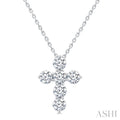 6 Stone Cross Diamond Fashion Pendant