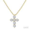6 Stone Cross Diamond Fashion Pendant
