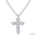 6 Stone Cross Diamond Fashion Pendant