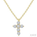 6 Stone Cross Diamond Fashion Pendant