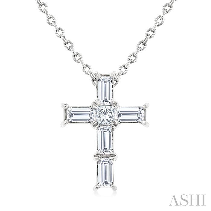 Cross Petite Diamond Fashion Pendant