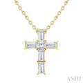 Cross Petite Diamond Fashion Pendant