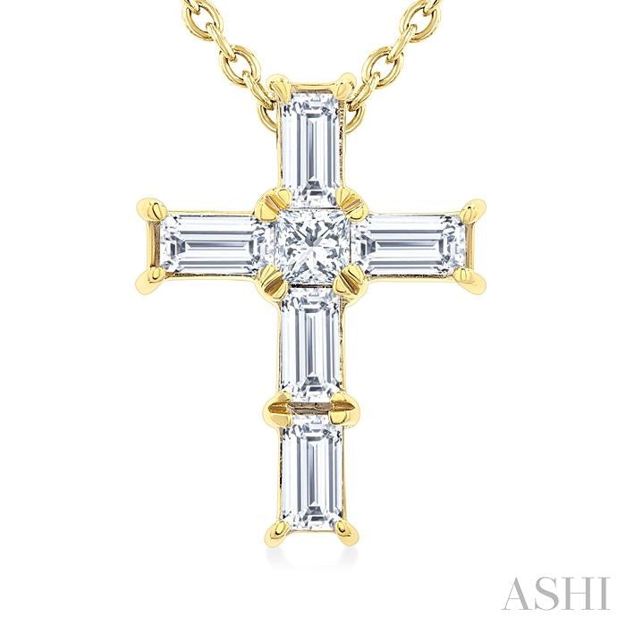 Cross Petite Diamond Fashion Pendant