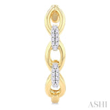 .15CTRDDM OPEN LINK HOOP ER YG 14K-G*