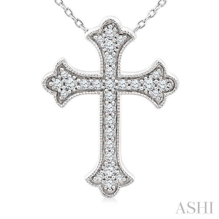 Cross Petite Diamond Fashion Pendant