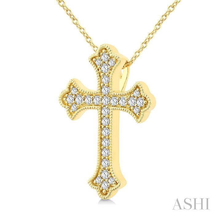 Cross Petite Diamond Fashion Pendant