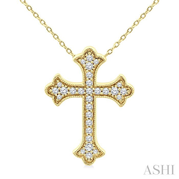 Cross Petite Diamond Fashion Pendant