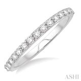 1/3 Ctw Round Cut Diamond Wedding Band in 14K White Gold