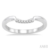 1/20 ctw Round Cut Diamond Wedding Band in 14K White Gold