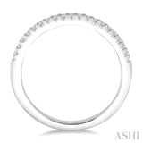 1/6 ctw Round Cut Diamond Wedding Band in 14K White Gold