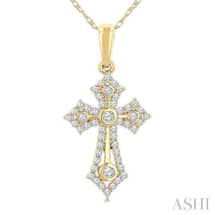 Cross Diamond Fashion Pendant