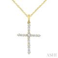 Cross Baguette Diamond Fashion Pendant