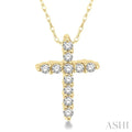 Cross Petite Diamond Fashion Pendant