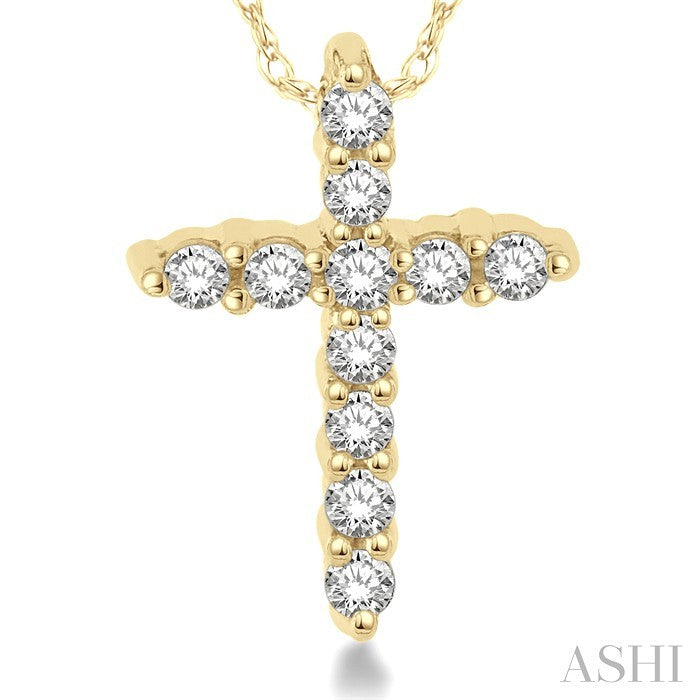 Cross Petite Diamond Fashion Pendant
