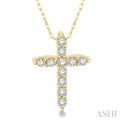 Cross Petite Diamond Fashion Pendant
