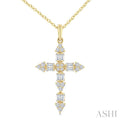 Cross Baguette Diamond Fashion Pendant