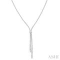 Split Diamond Y Necklace