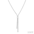 Split Diamond Y Necklace