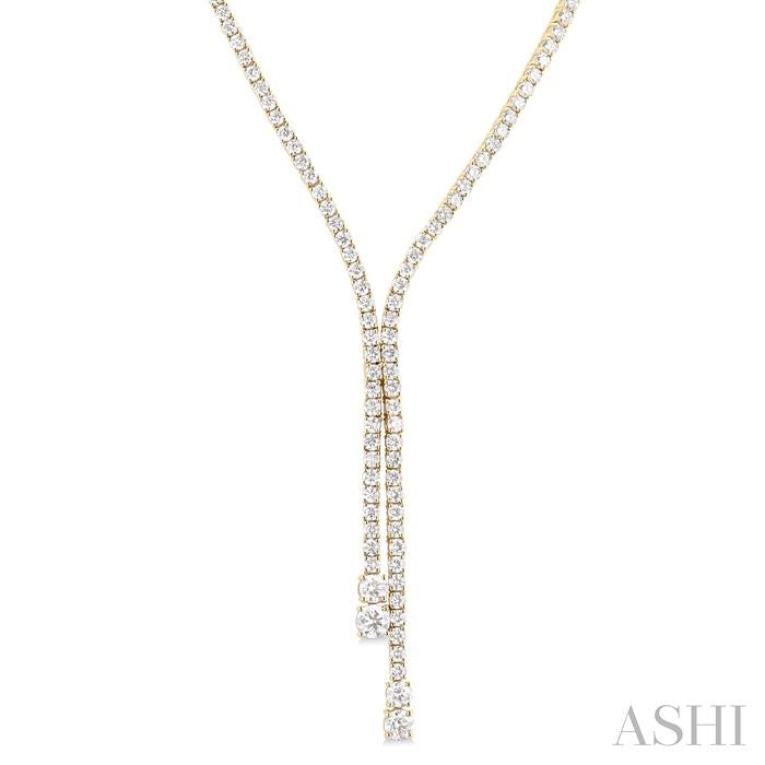 Diamond Y Necklace