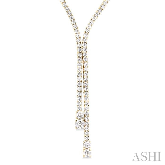 Diamond Y Necklace
