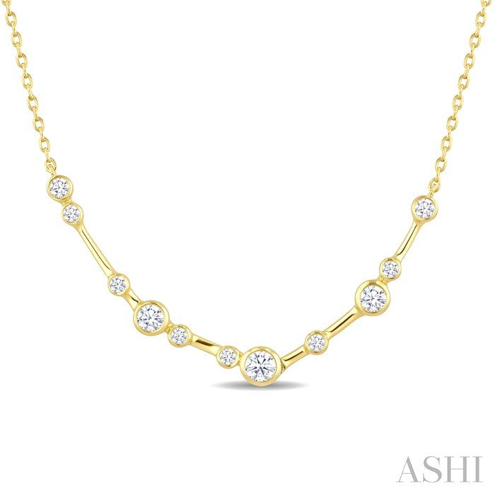 Bezel Set Diamond Fashion Necklace