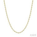 Bezel Set Diamond Station Necklace