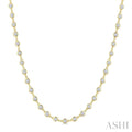 Bezel Set Diamond Station Necklace