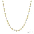Bezel Set Diamond Station Necklace