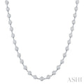 Bezel Set Diamond Station Necklace