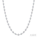 Bezel Set Diamond Station Necklace