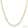 Open Link Diamond Fashion Necklace