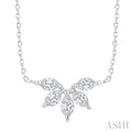Marquise Shape Chevron Diamond Necklace