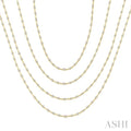 Bezel Set Layered Diamond Necklace