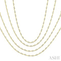 Bezel Set Layered Diamond Necklace