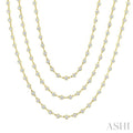 Bezel Set Layered Diamond Necklace