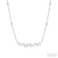Mixed Shape Diamond Station Necklace