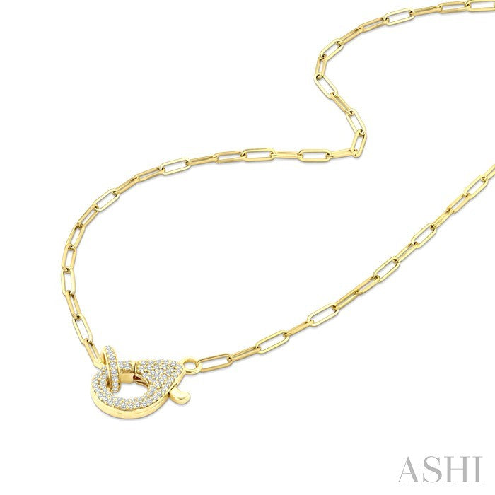 Interlock Diamond Fashion Necklace