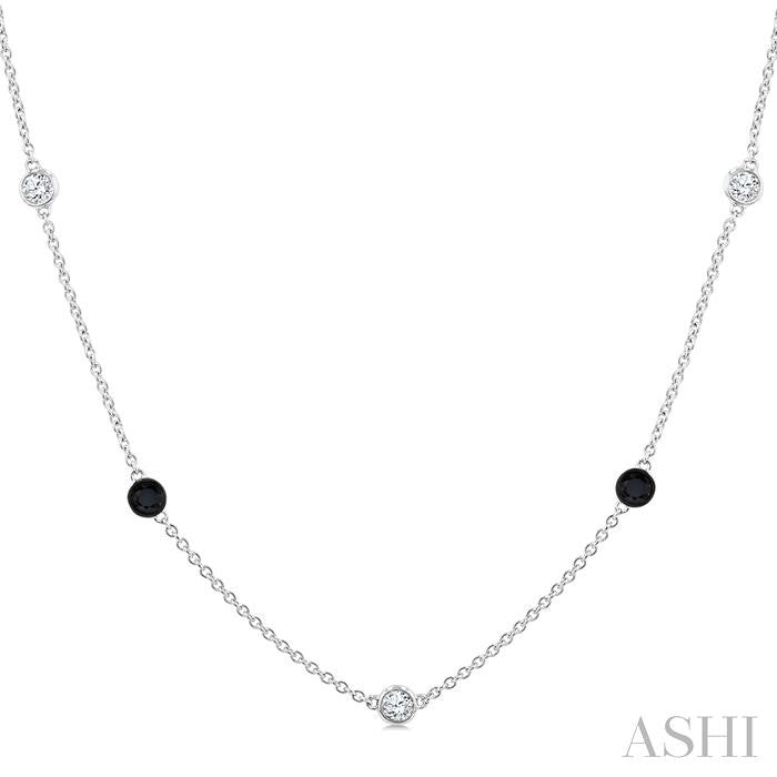 Black Diamond Station Necklace