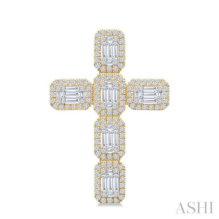 Cross Fusion Diamond Fashion Pendant