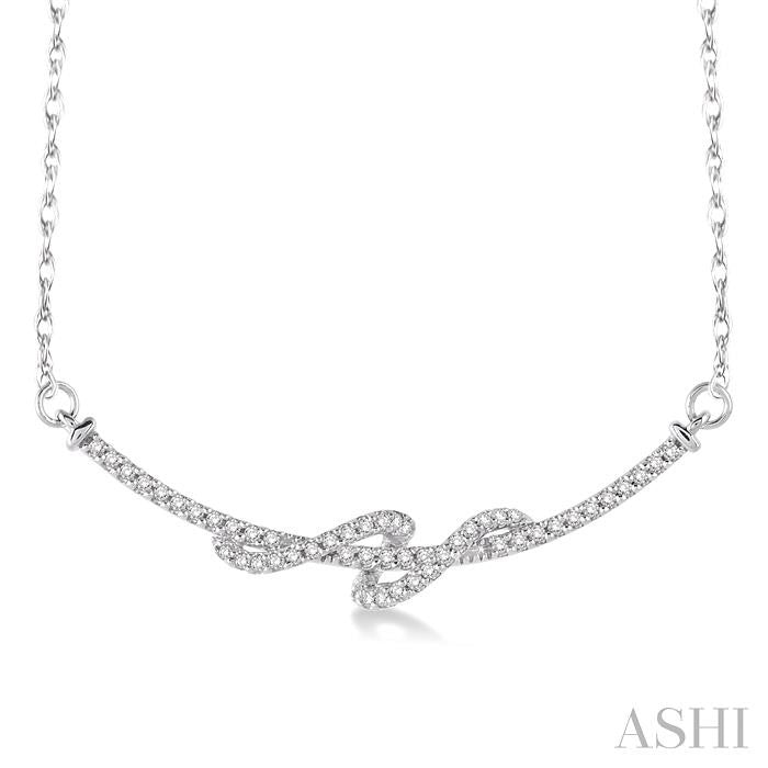 Swirl Diamond Fashion Necklace