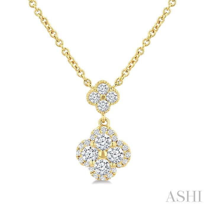 Clover Diamond Station Necklace