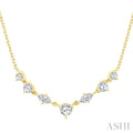 Mixed Shape Diamond Fashion Necklace