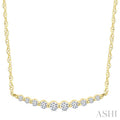 Curved Bar Diamond Fashion Necklace