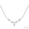 Marquise & Round Shape Diamond Fashion Necklace