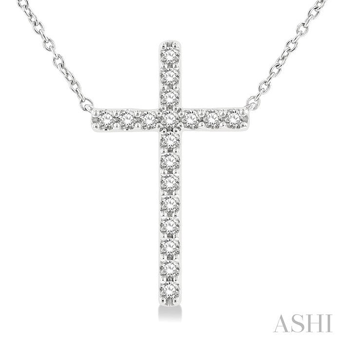 Cross Diamond Fashion Station Necklace