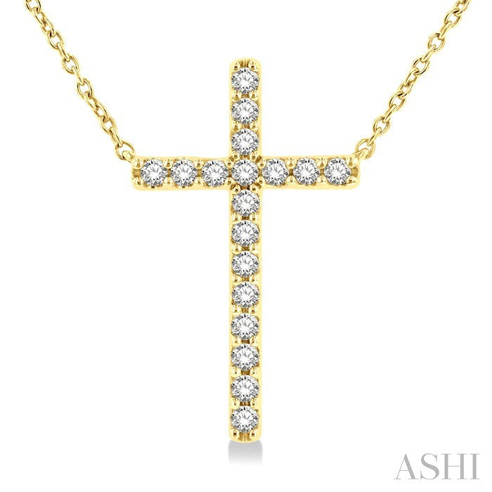Cross Diamond Fashion Station Necklace