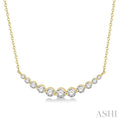 Graduated Diamond Fixed Smile Necklace
